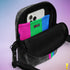 Polysexual Pride Flag Grunge Stripe Crossbody Bag